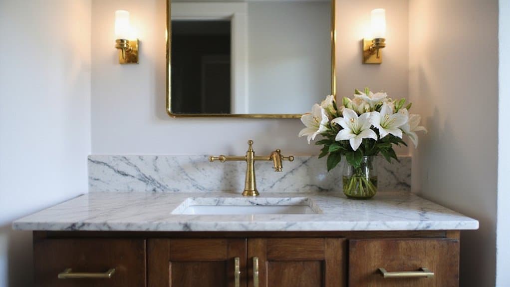 chic vanity enhances bathroom functionality