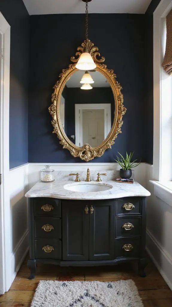 statement mirror enhances charm