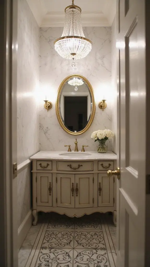 elevate half bathroom ambiance