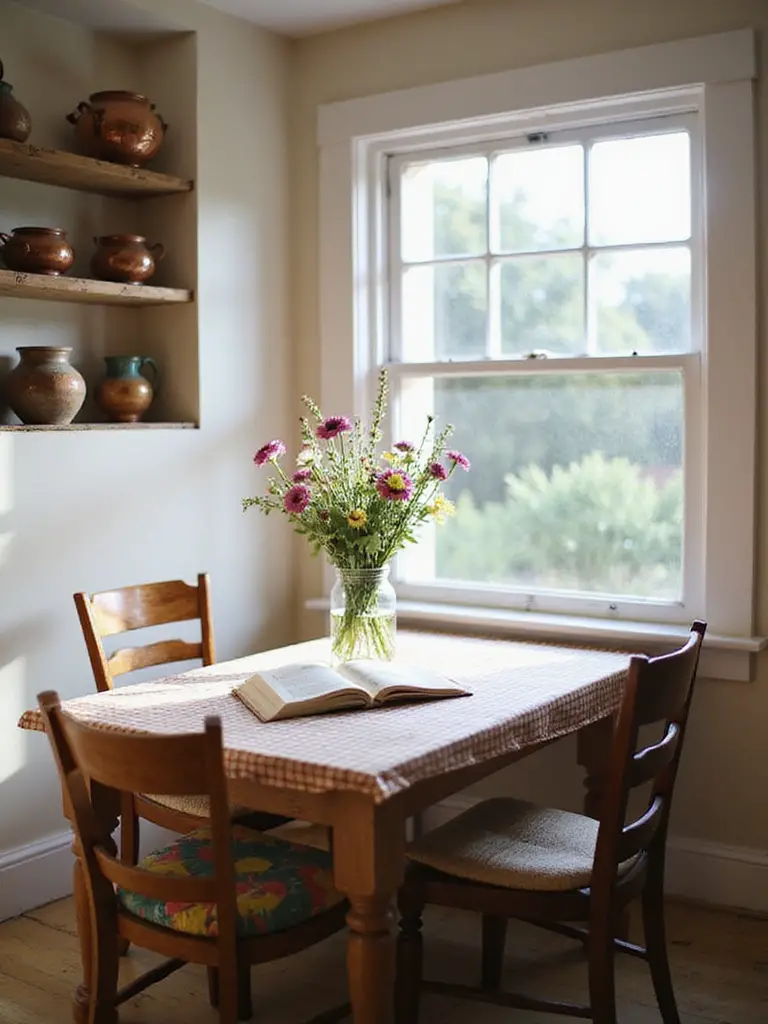 cozy breakfast nook design