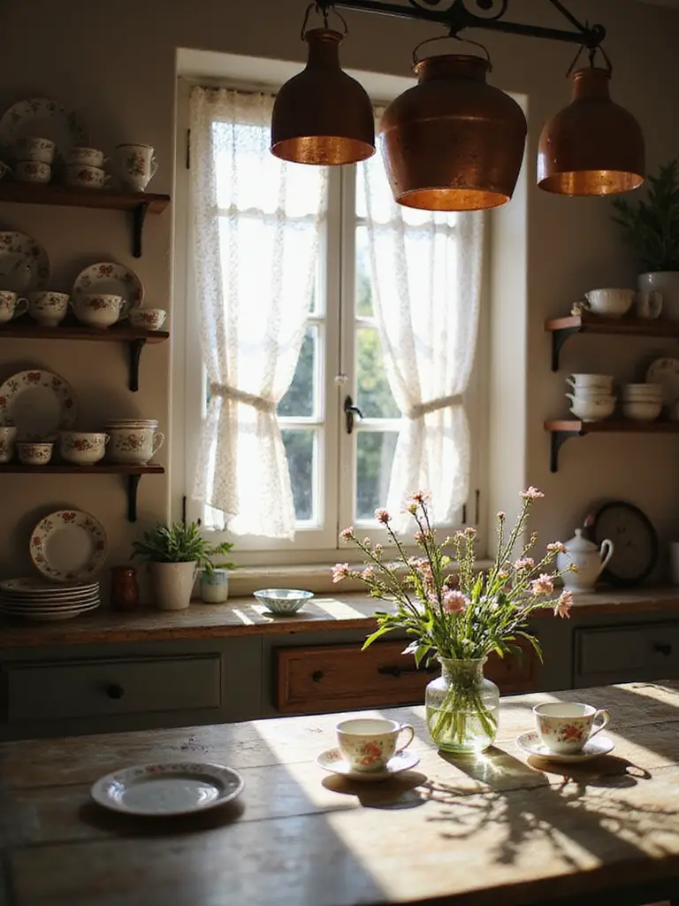 charming dishware display ideas