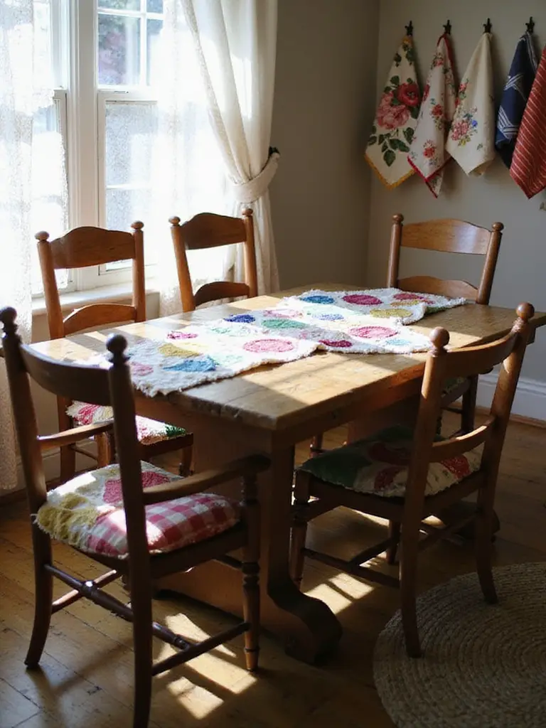 cozy cottage textile layering