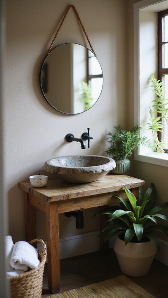 natural elements for bathrooms