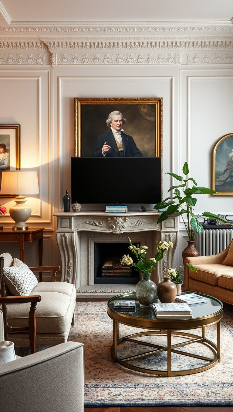 20 Fabulous Ideas to Inspire Your Classic European Living Room - 19. Choose Quality over Quantity: Curate Your Decor