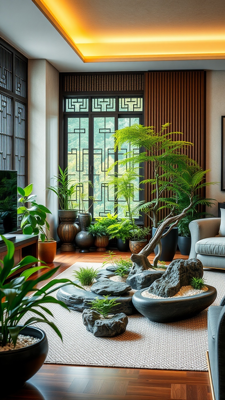 Mini Zen Garden in Living Room