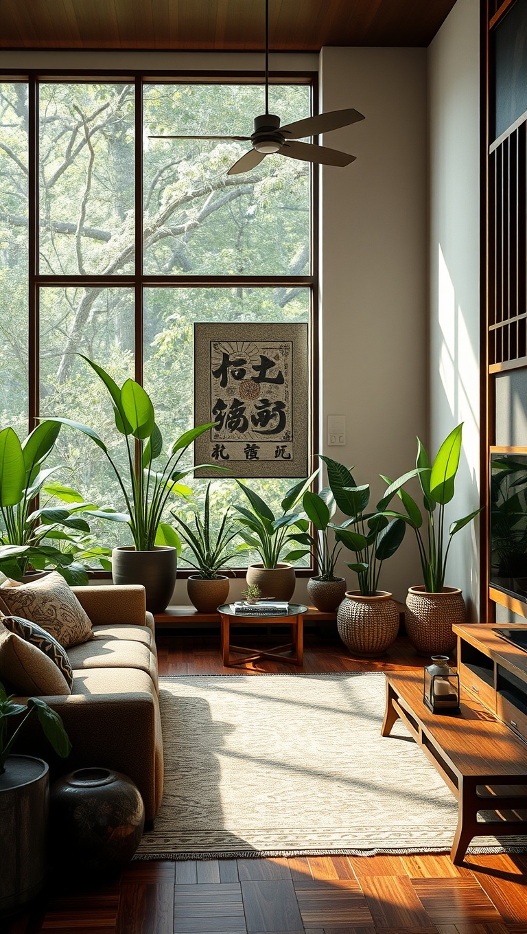 Indoor Plants in Living Room