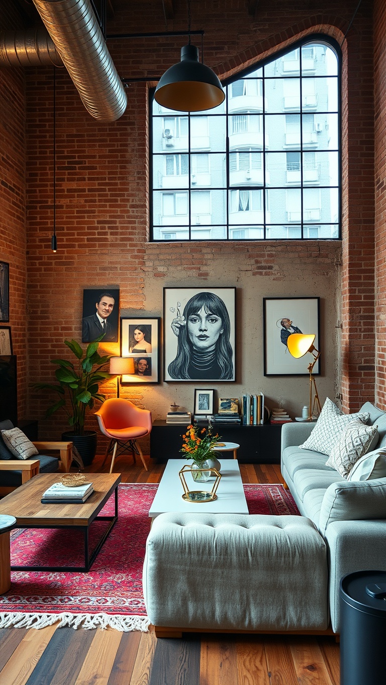 20 Artsy Loft Living Room Ideas to Inspire Your Creative Space - 7. DIY Art Projects to Personalize Your Space