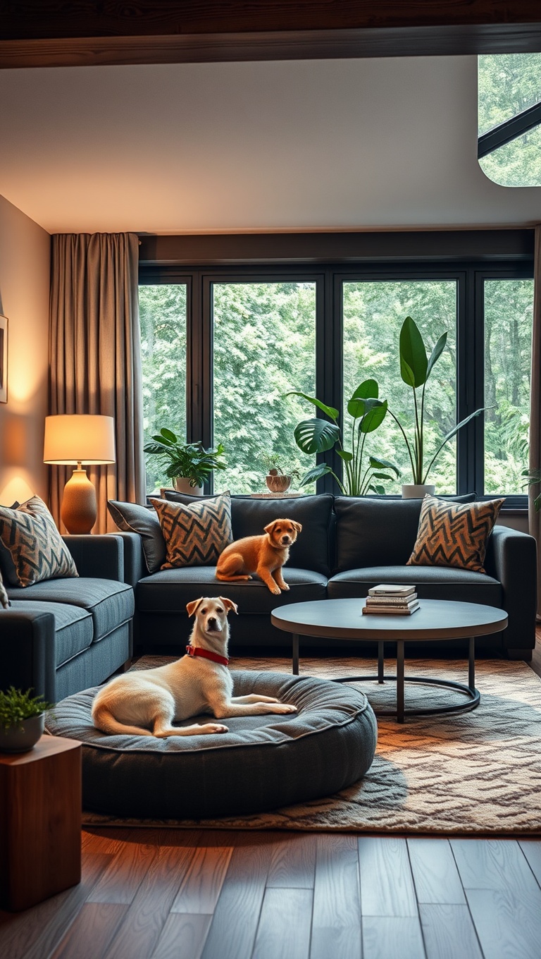 20 Pawsitively Stylish Ideas for a Pet-Friendly Living Room - Incorporate Stylish Pet Beds