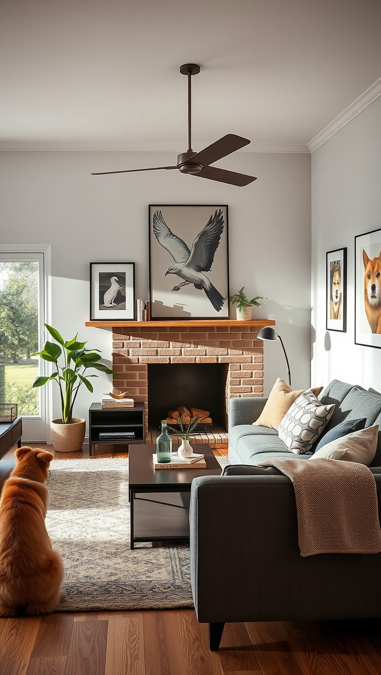 20 Pawsitively Stylish Ideas for a Pet-Friendly Living Room - Choose Multi-Functional Furniture