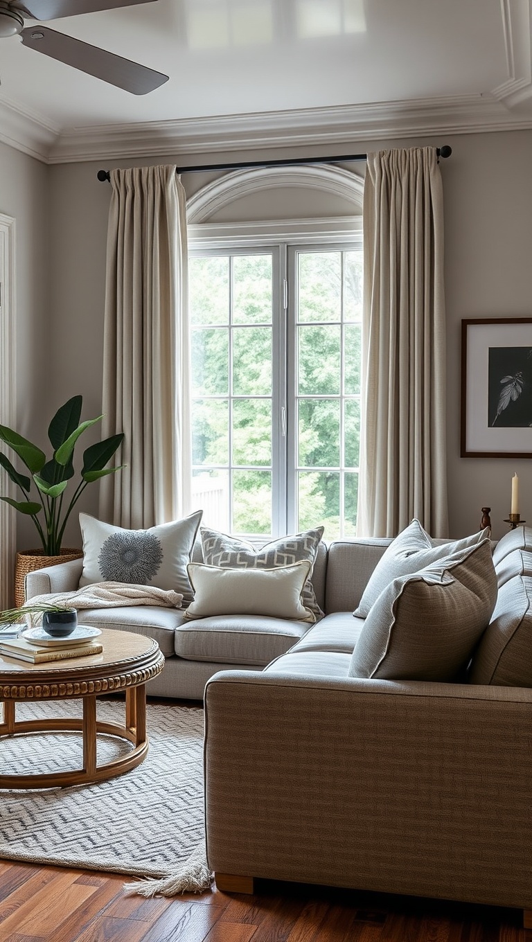 25 Stunning Ideas to Transform Your Transitional Living Room - 19. Layered Bedding for a Snug Corner