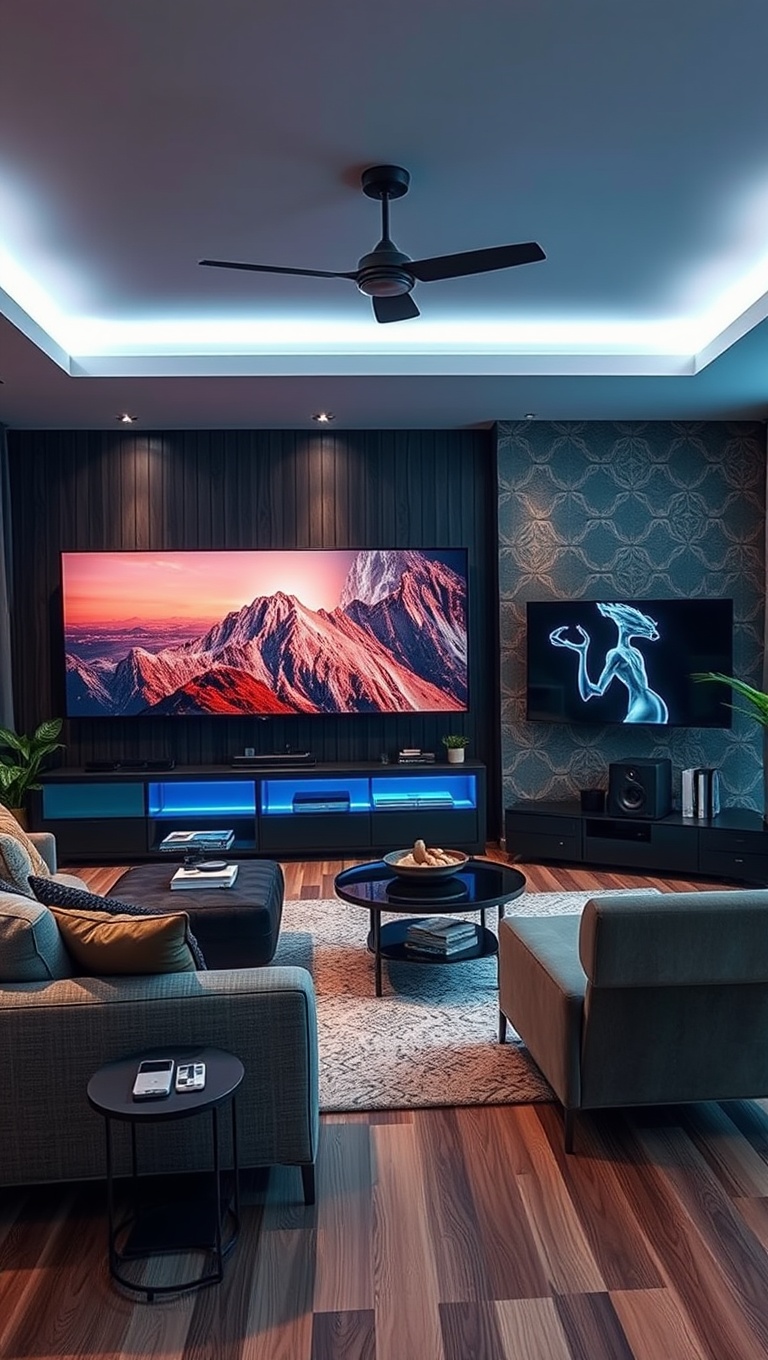 25 High-Tech Living Room Ideas to Elevate Your Space - 6. Designate a Virtual Reality Corner for Immersive Fun