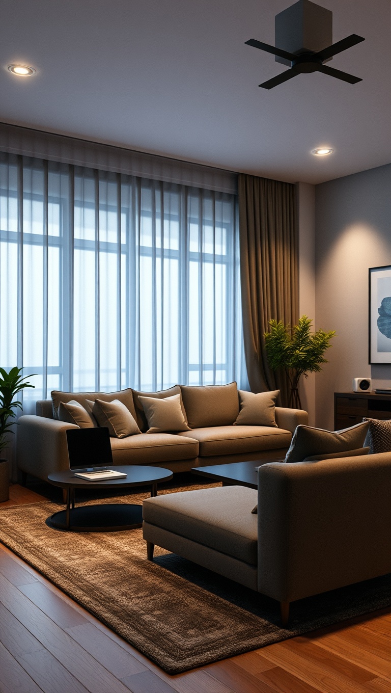 25 High-Tech Living Room Ideas to Elevate Your Space - 19. Choose Smart Furniture with Integrated Charging