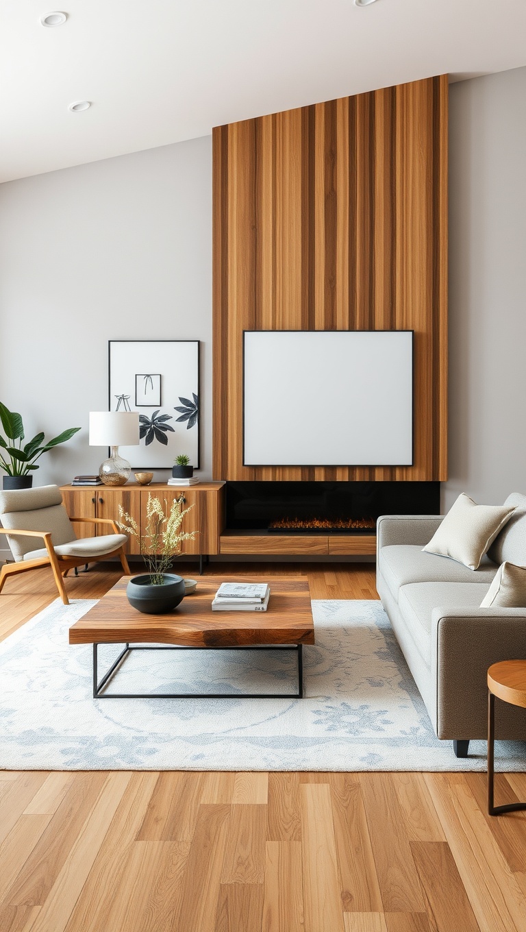 Glass and Wood Living Edge Furniture