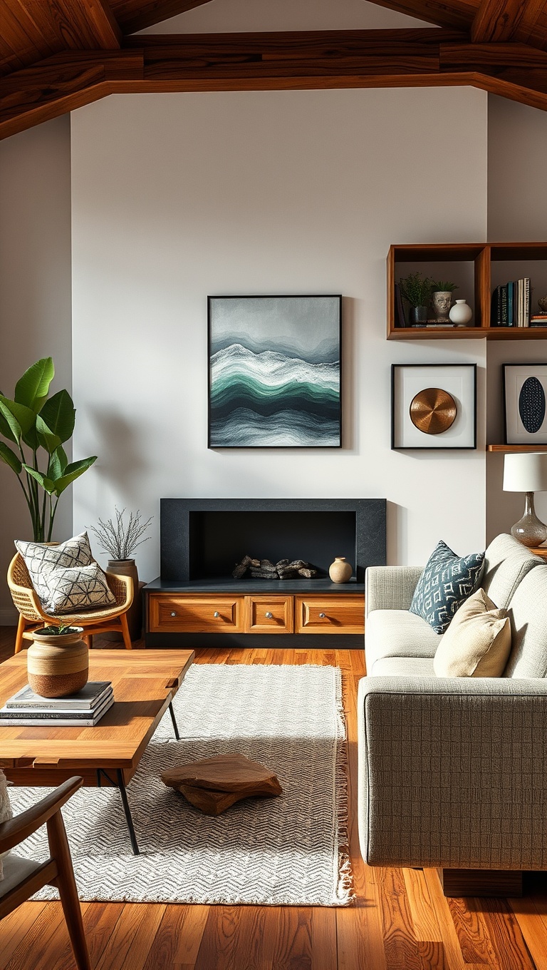 Layered Textures with Live Edge Furniture