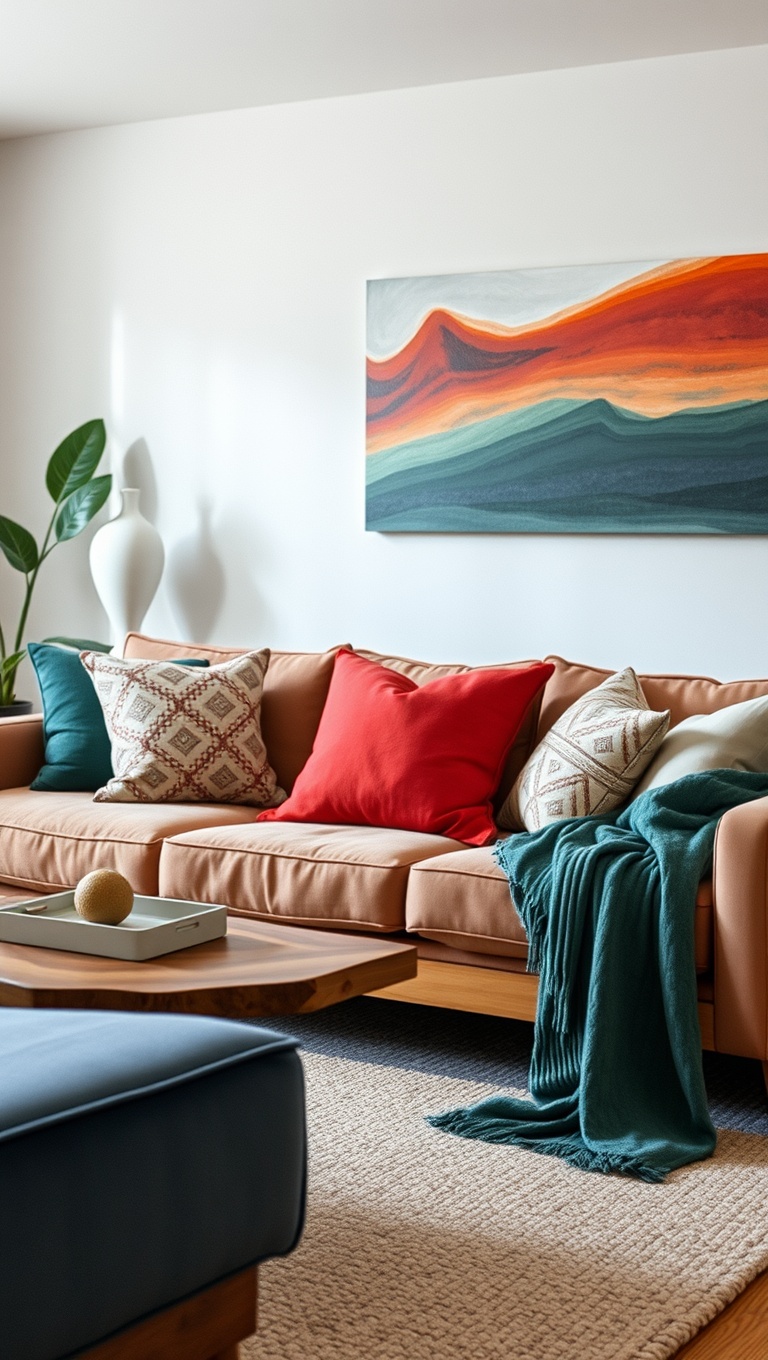 Cushions and Throws on Live Edge Furniture