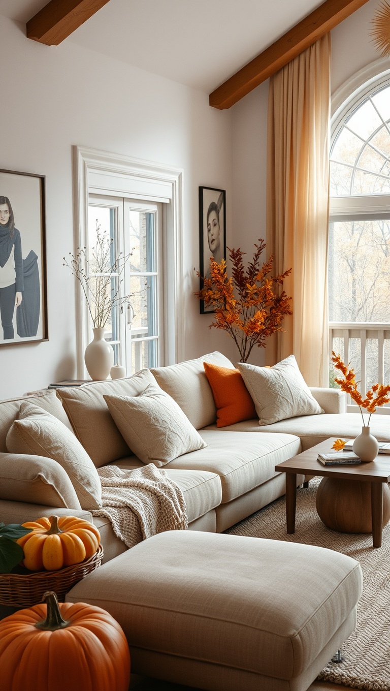 25 Cozy Ideas to Transform Your Living Room for Autumn - 15. Inviting Seasonal Scents
