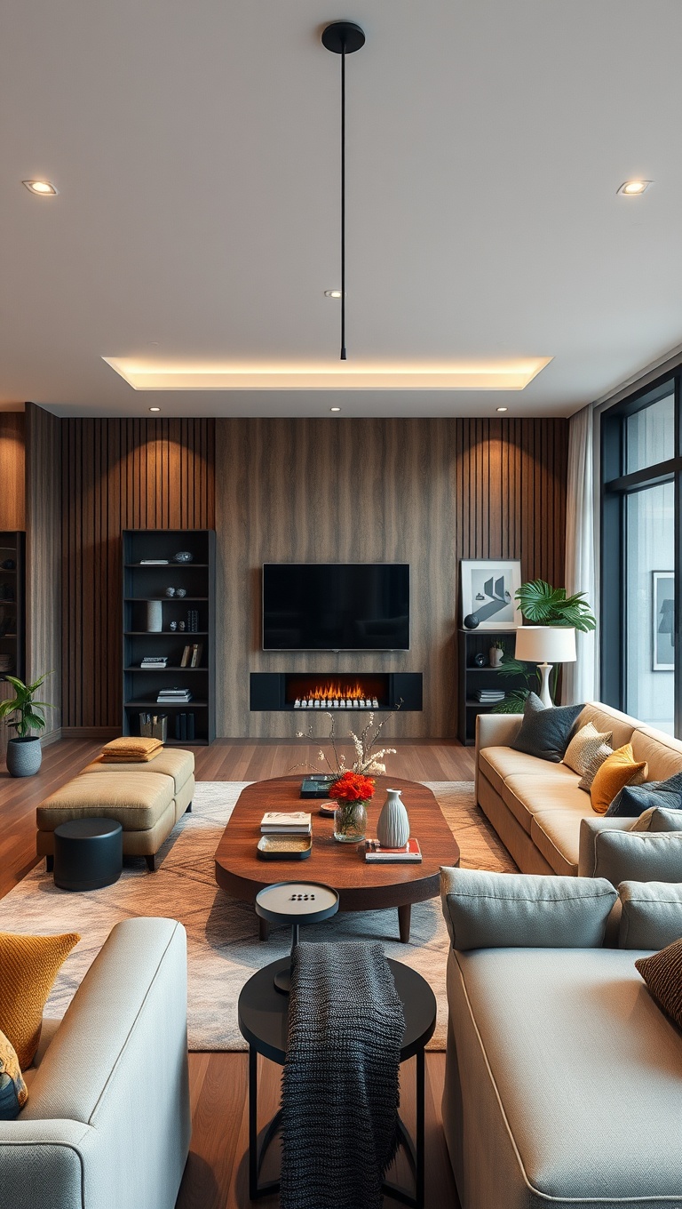 25 Fabulous Ideas to Transform Your Big Living Room into a Dream Space - 8. Create Zones for Different Activities