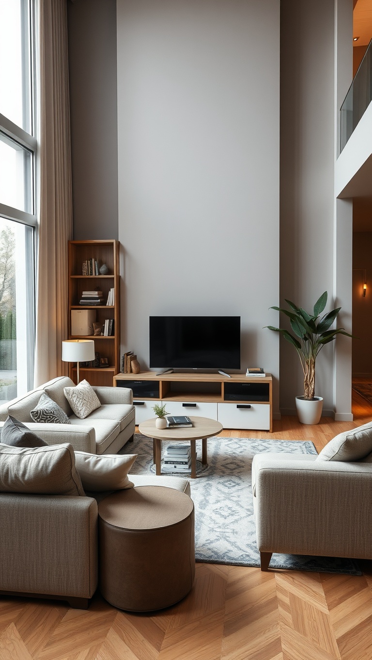 25 Fabulous Ideas to Transform Your Big Living Room into a Dream Space - 21. Design a Home Office Corner