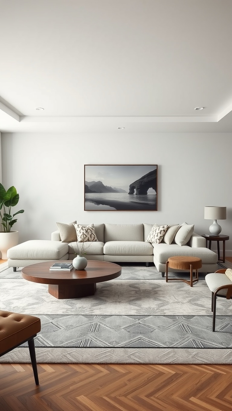 25 Fabulous Ideas to Transform Your Big Living Room into a Dream Space - 22. Choose Unique Coffee Tables