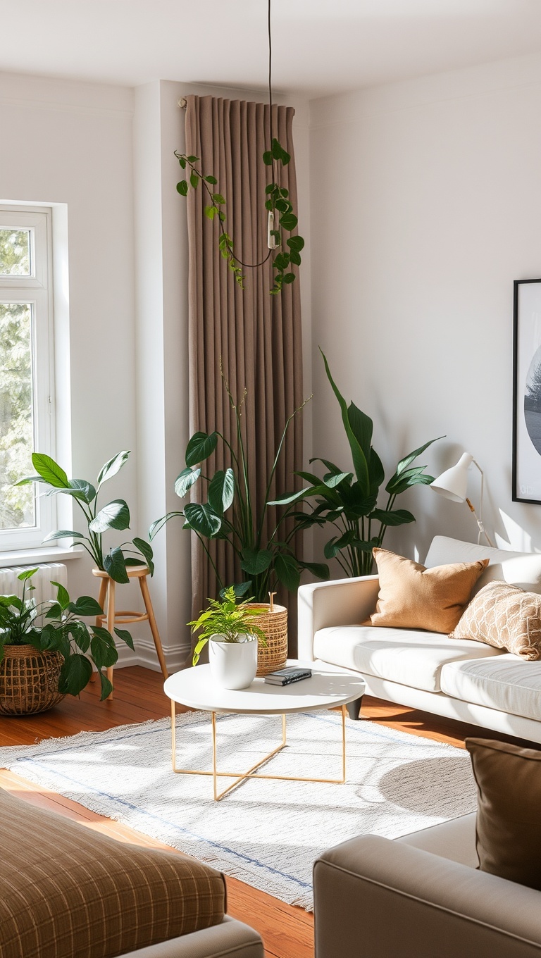 25 Bright Ideas to Create an Airy Living Room - Bring Life Indoors with Greenery