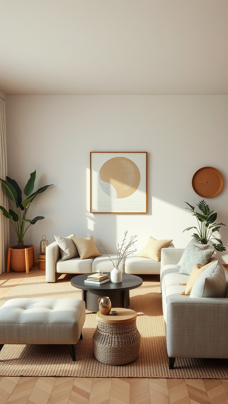 25 Bright Ideas to Create an Airy Living Room - Natural Materials