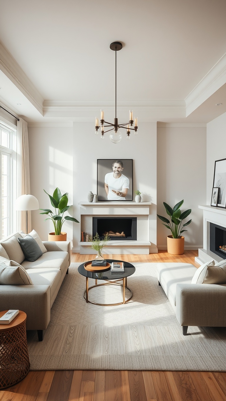 25 Bright Ideas to Create an Airy Living Room - Captivating Focal Point