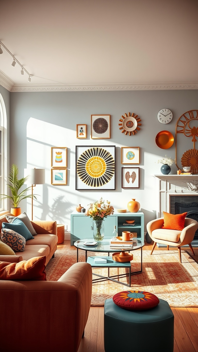 25 Dazzling Ideas to Brighten Up Your Living Room - 16. Select Whimsical Accessories