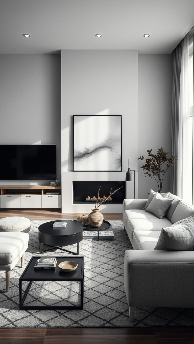 20 Stunning Ideas for a Monochromatic Living Room - 13. Gradient Color Schemes: Seamless Shade Transitions