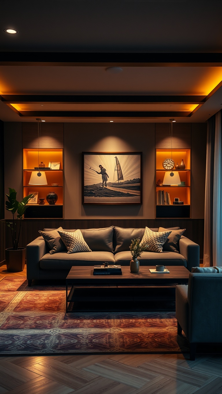 20 Bright Ideas for Layered Lighting in Your Living Room - 20. Don’t Forget Smart Lighting for Convenience