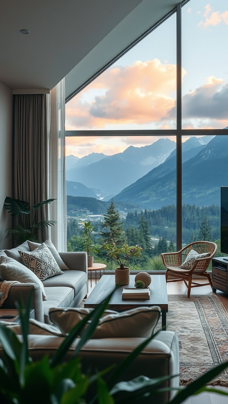 Nature-Inspired Living Room Décor