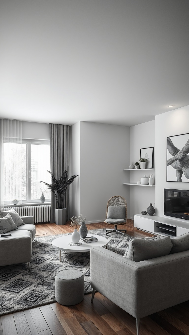 20 Vibrant Ideas to Transform Your Living Room with Bold Color Palettes - 3. Monochrome Magic: One Color, Many Shades