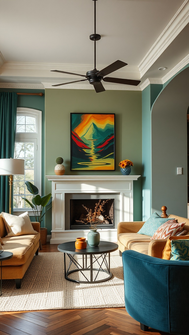 20 Vibrant Ideas to Transform Your Living Room with Bold Color Palettes - 20. Seasonal Switch: Changing Colors with the Seasons