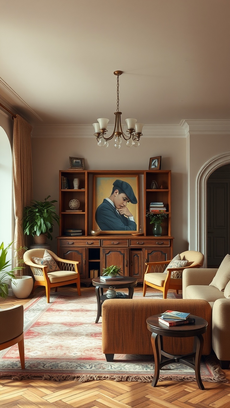 20 Charming Ideas to Create Your Dream Vintage Living Room - 11. Paint with Soft, Warm Colors