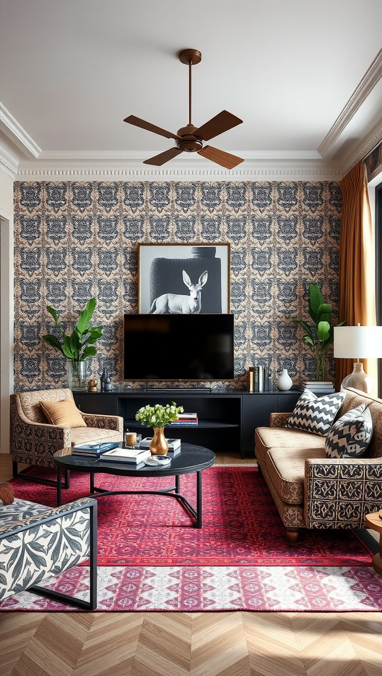 20 Vibrant Ideas to Transform Your Living Room with Patterns - Custom Patterns: DIY Ideas for Personal Flair