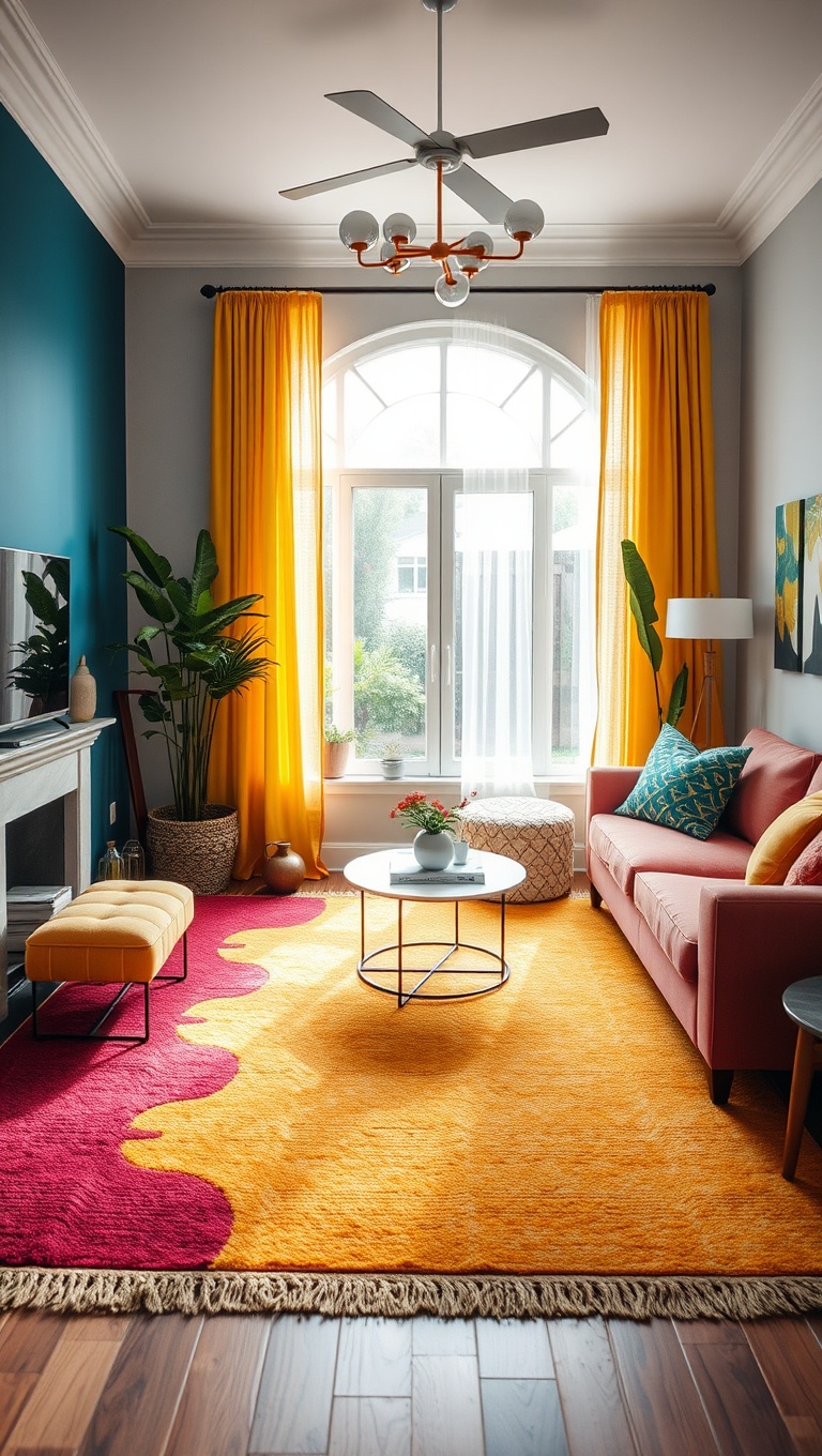 Cheerful Area Rugs: Anchor Your Decor