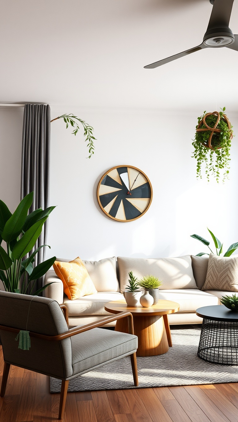 20 Lush Ideas to Bring Your Living Room to Life with Plants - 15. Use Plants as Natural Room Dividers