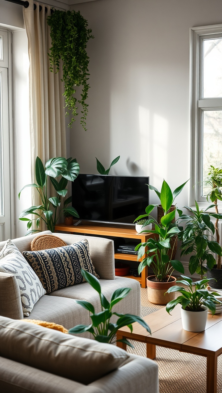 20 Lush Ideas to Bring Your Living Room to Life with Plants - 20. Start a Plant Swap with Friends for Variety