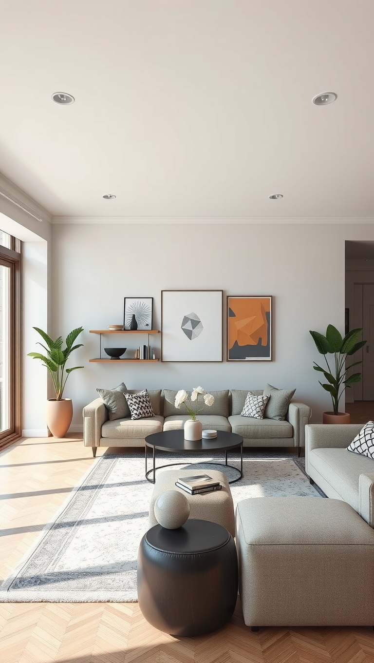 20 Stunning Ideas to Transform Your Open Concept Living Room - 7. Eye-Catching Color Palettes: Choose the Right Hues