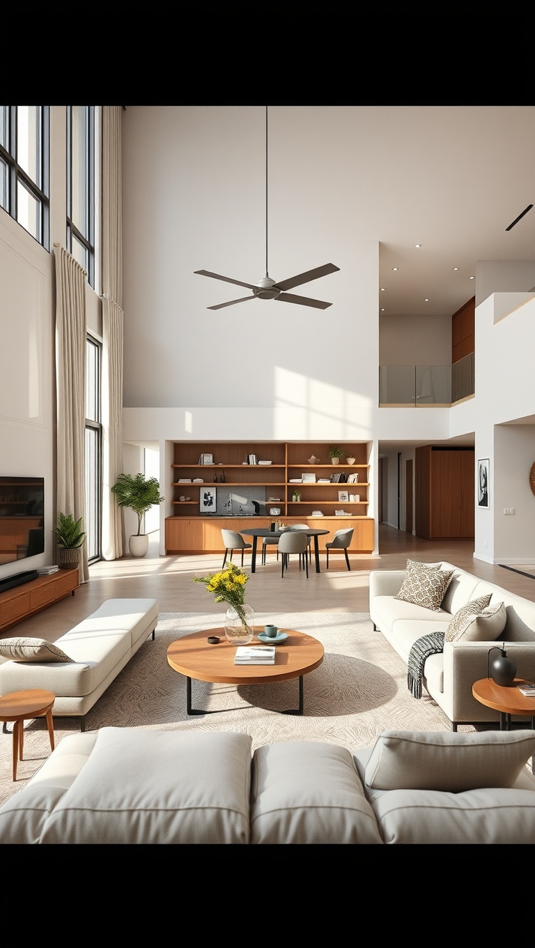 20 Stunning Ideas to Transform Your Open Concept Living Room - 13. Family-Friendly Layouts: Design for Everyone