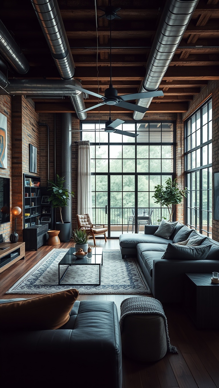 20 Trendy Ideas to Transform Your Living Room with Industrial Style - Open Layouts: Emphasize Flow and Space