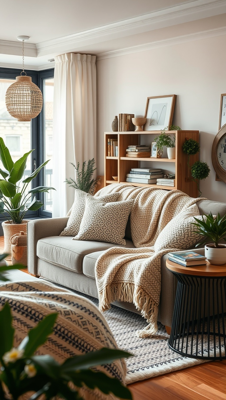 20 Cozy Living Room Ideas That Will Make You Want to Snuggle Up - Cozy Blankets: The Importance of Softness