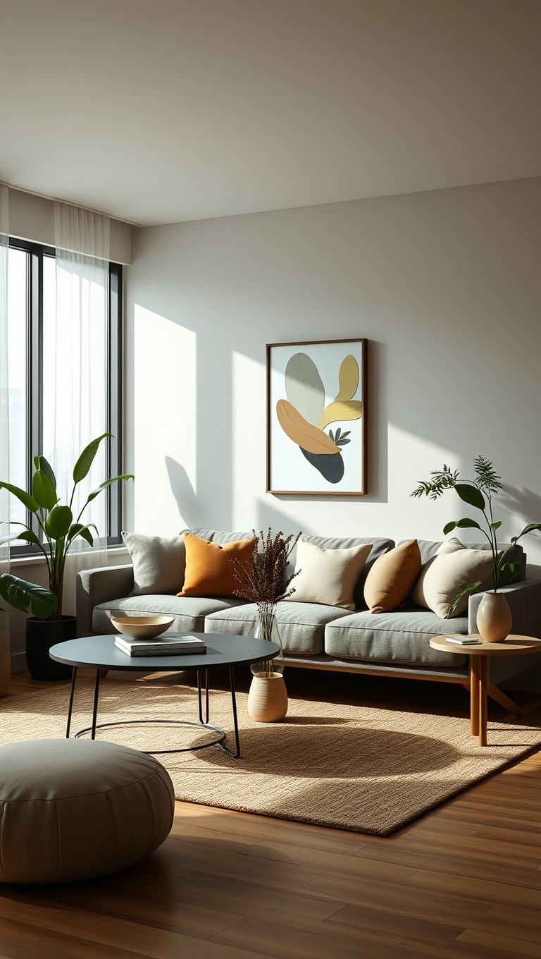 20 Inspiring Ideas for Your Organic Modern Living Room - 2. Choose Earthy Color Palettes