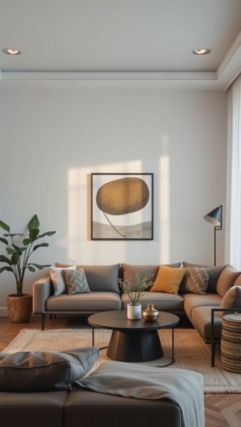 20 Inspiring Ideas for Your Organic Modern Living Room - 16. Keep it Simple with Minimalist Décor