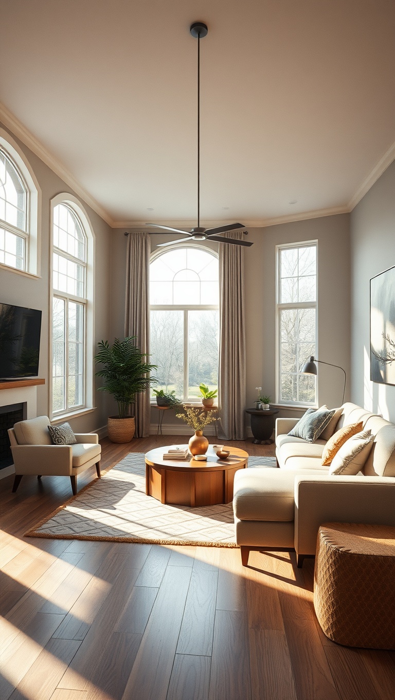 20 Inspiring Ideas for Your Dream Transitional Living Room - Maximize Natural Light with Expansive Windows