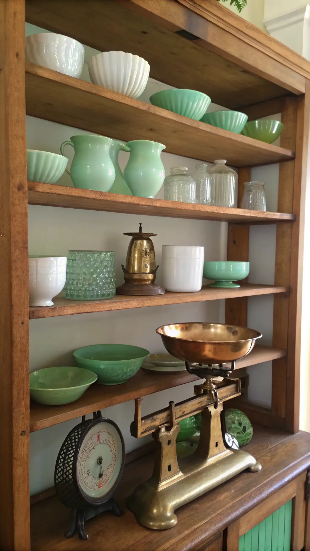 Photographer capturing vintage kitchen scene
