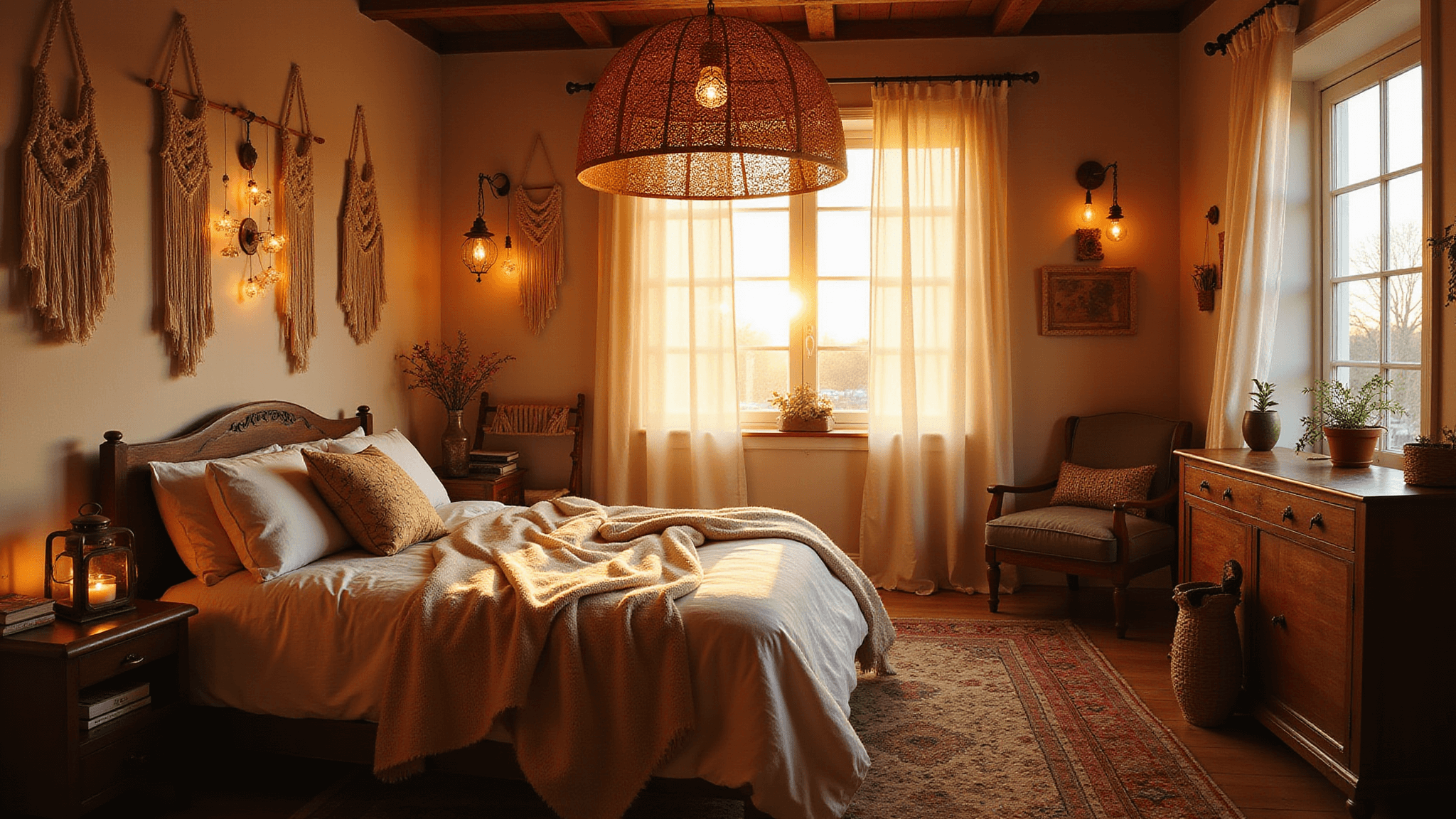 Boho Bedroom Lighting Ideas to Transform Your Space with Magical Glow