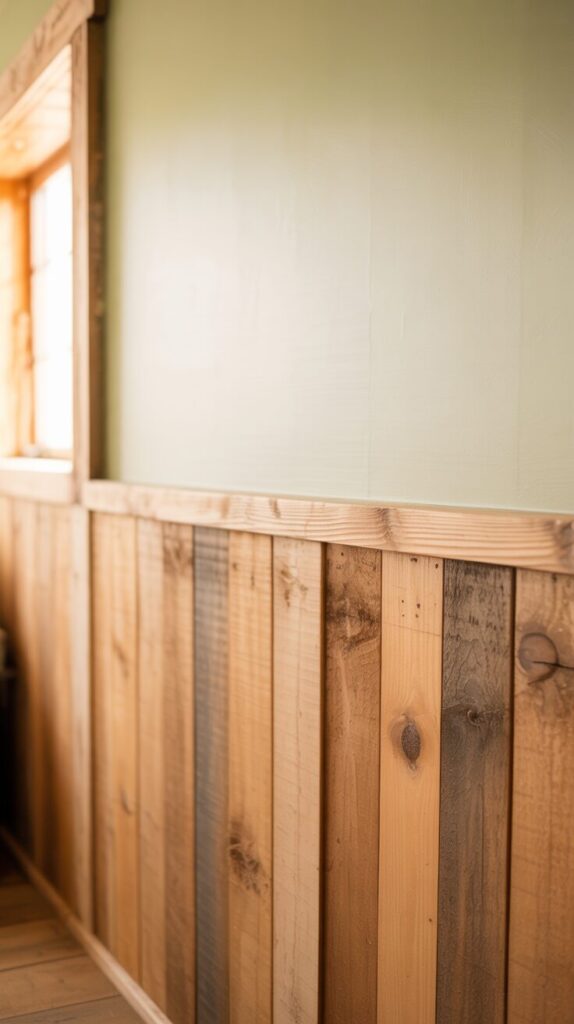 Add Rustic Plank Wainscoting