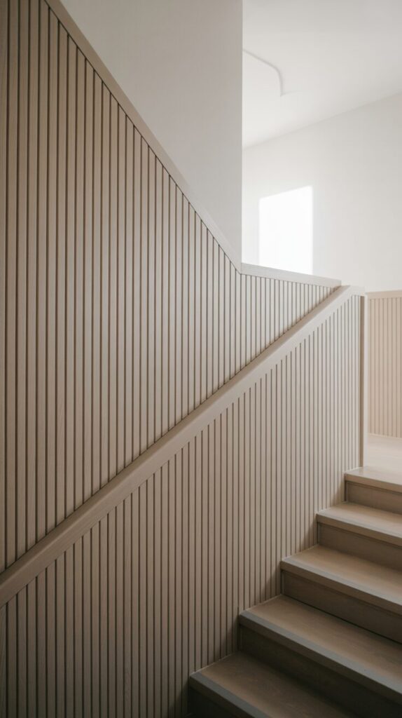 Install Slim Vertical Slat Wainscoting