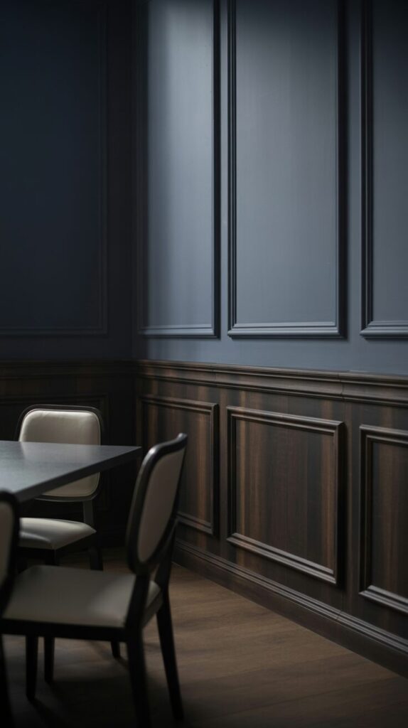 Use Dark Moody Wainscoting