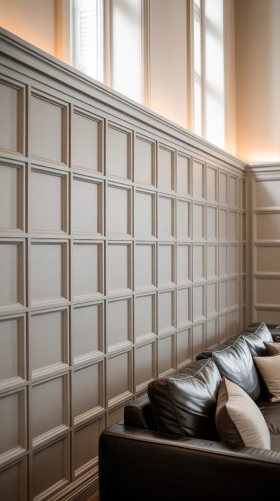 Create Geometric Grid Wainscoting
